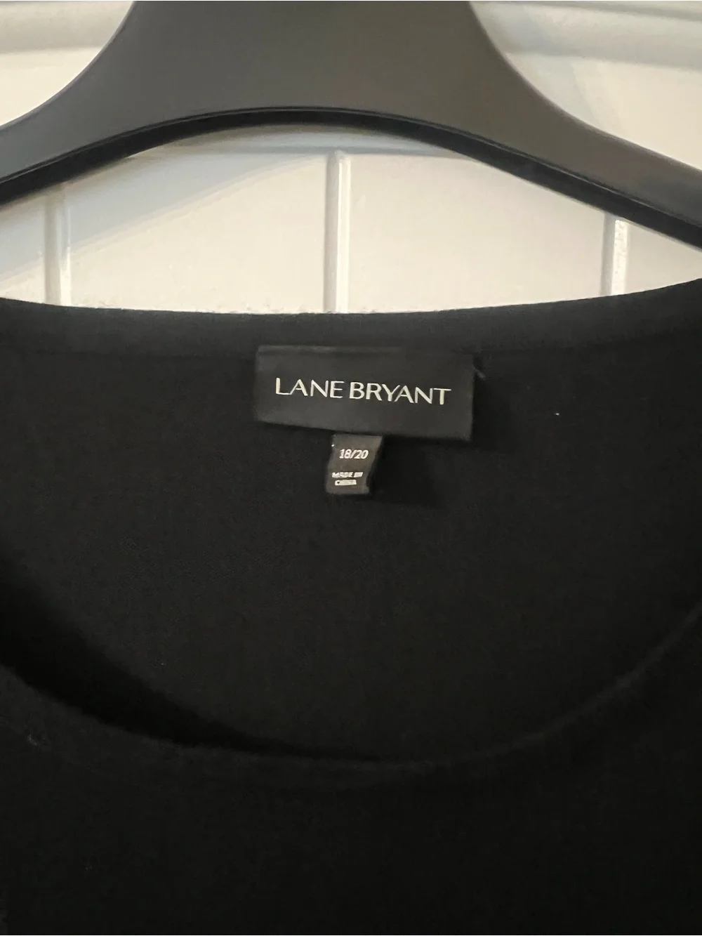 Lane Bryant Black Scoop Neck Knit sweater